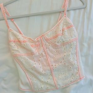 Pop of Color Corset Top FREE PEOPLE